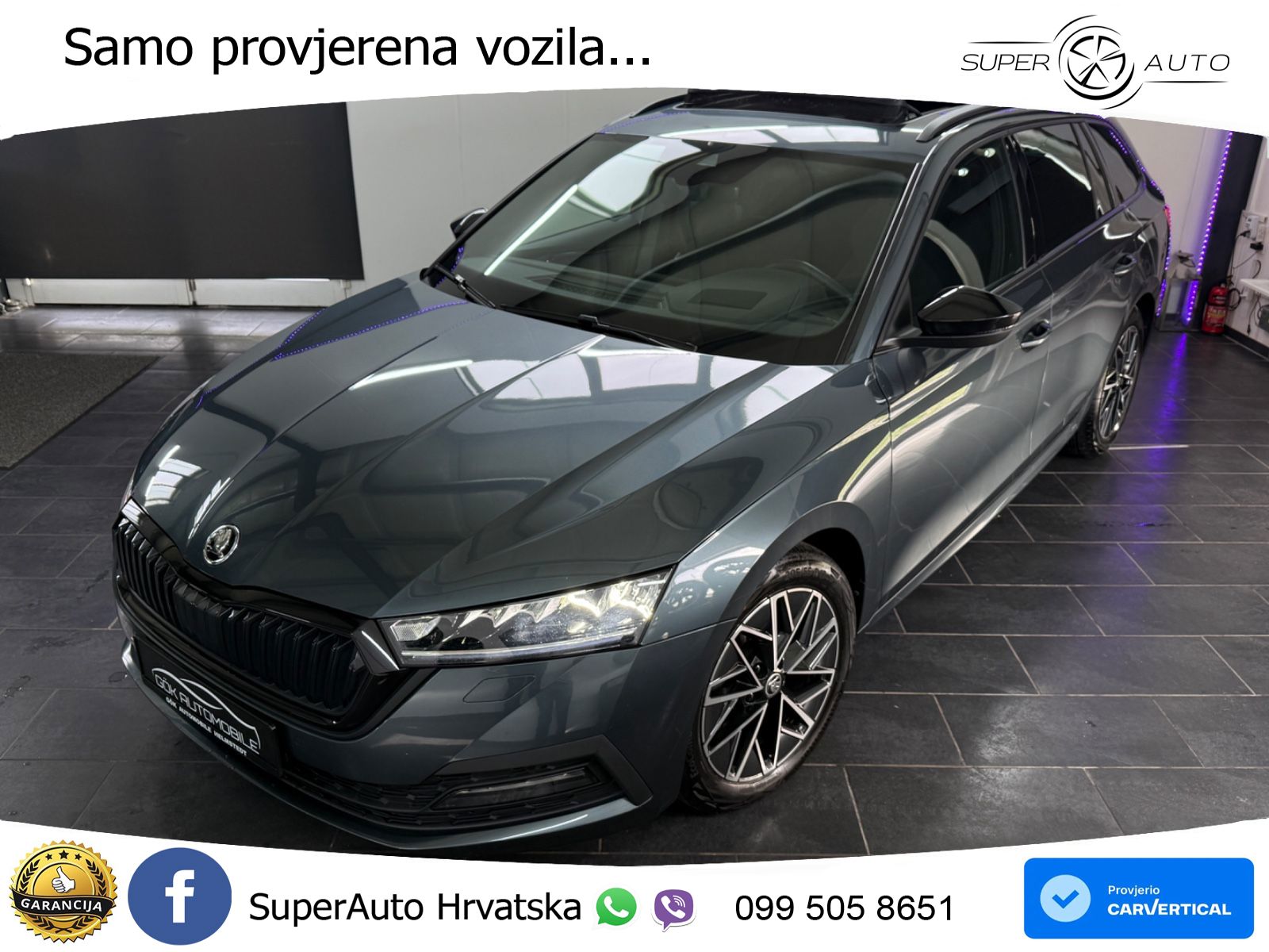 Škoda Octavia Combi 2.0 TDI (150 KS) DSG LED+GR SJED+ACC