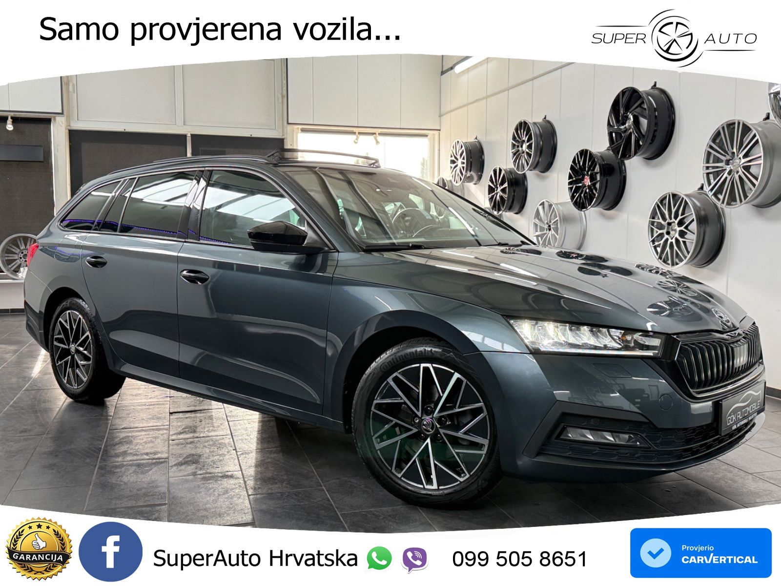 Škoda Octavia Combi 2.0 TDI (150 KS) DSG LED+GR SJED+ACC