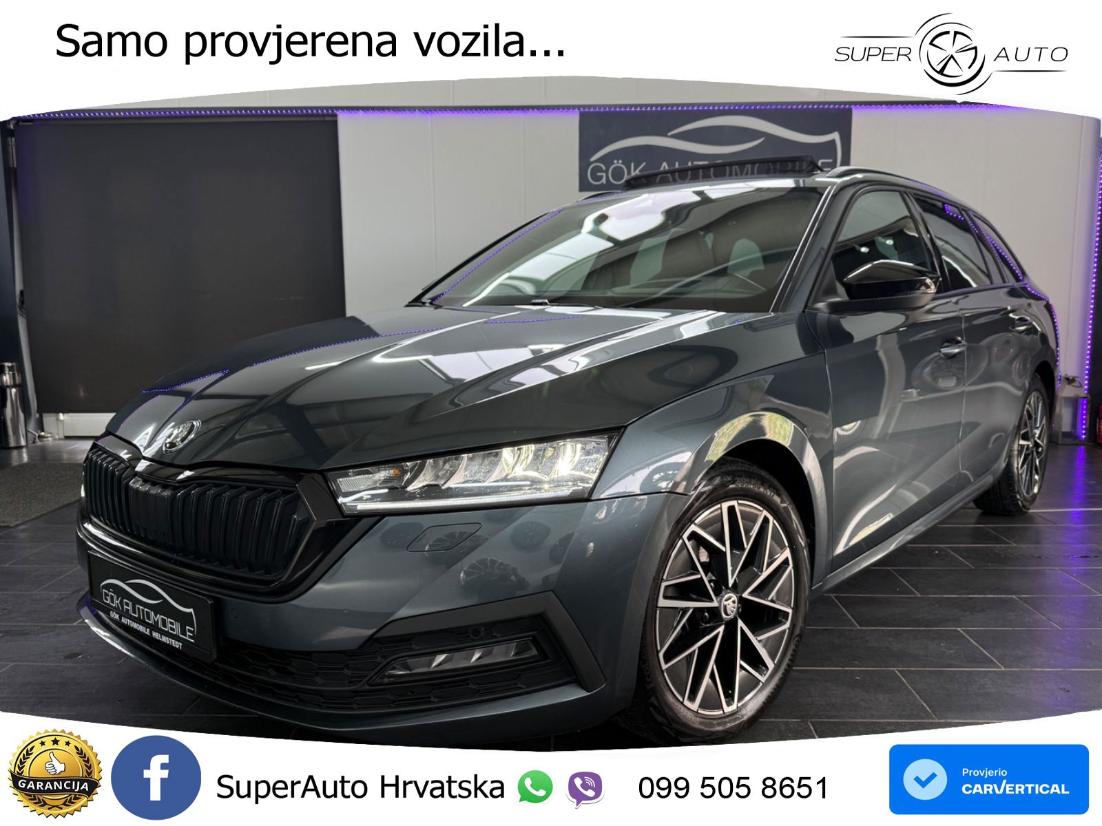 Škoda Octavia Combi 2.0 TDI (150 KS) DSG LED+GR SJED+ACC
