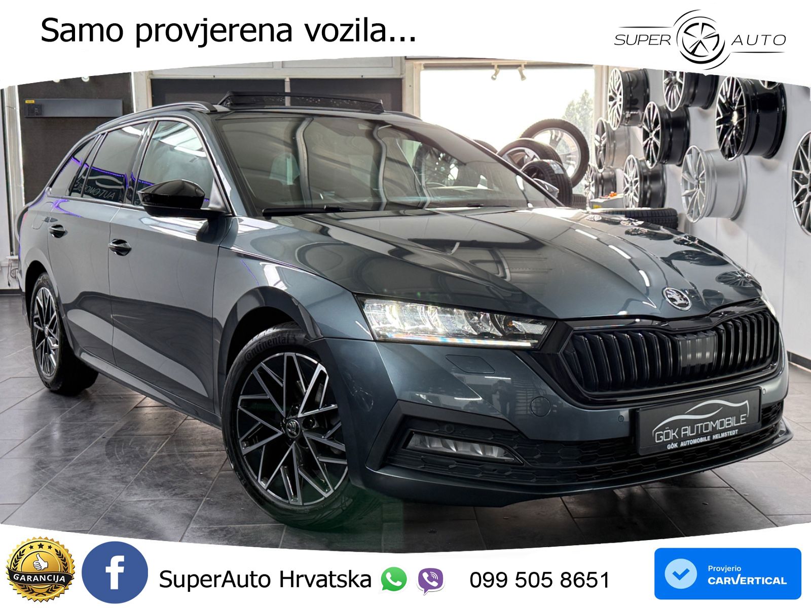 Škoda Octavia Combi 2.0 TDI (150 KS) DSG LED+GR SJED+ACC