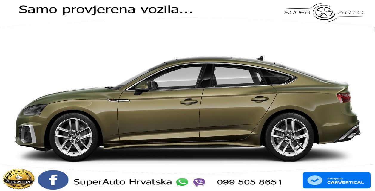 Audi A5 Sportback  40 TFSI (204 KS) quattro S tronic 2x S line LED+GR SJED+ACC