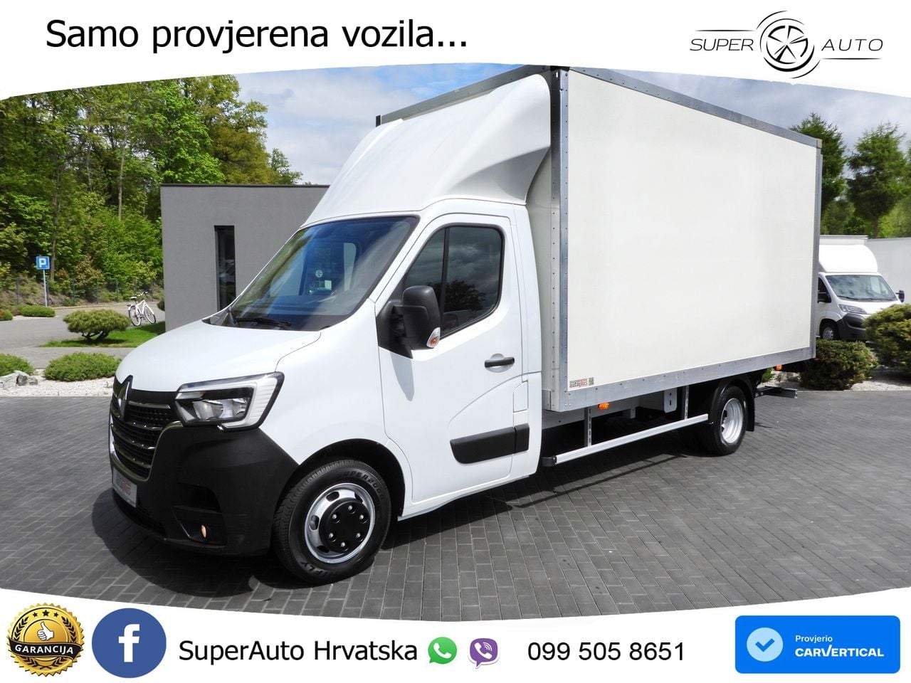 Renault MASTER KOFFER AUFZUG 8 PALETTEN TEMPOMAT LED 165 KS