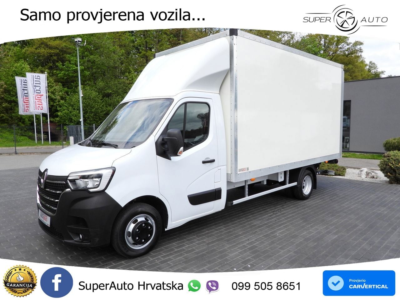 Renault MASTER KOFFER AUFZUG 8 PALETTEN TEMPOMAT LED 165 KS