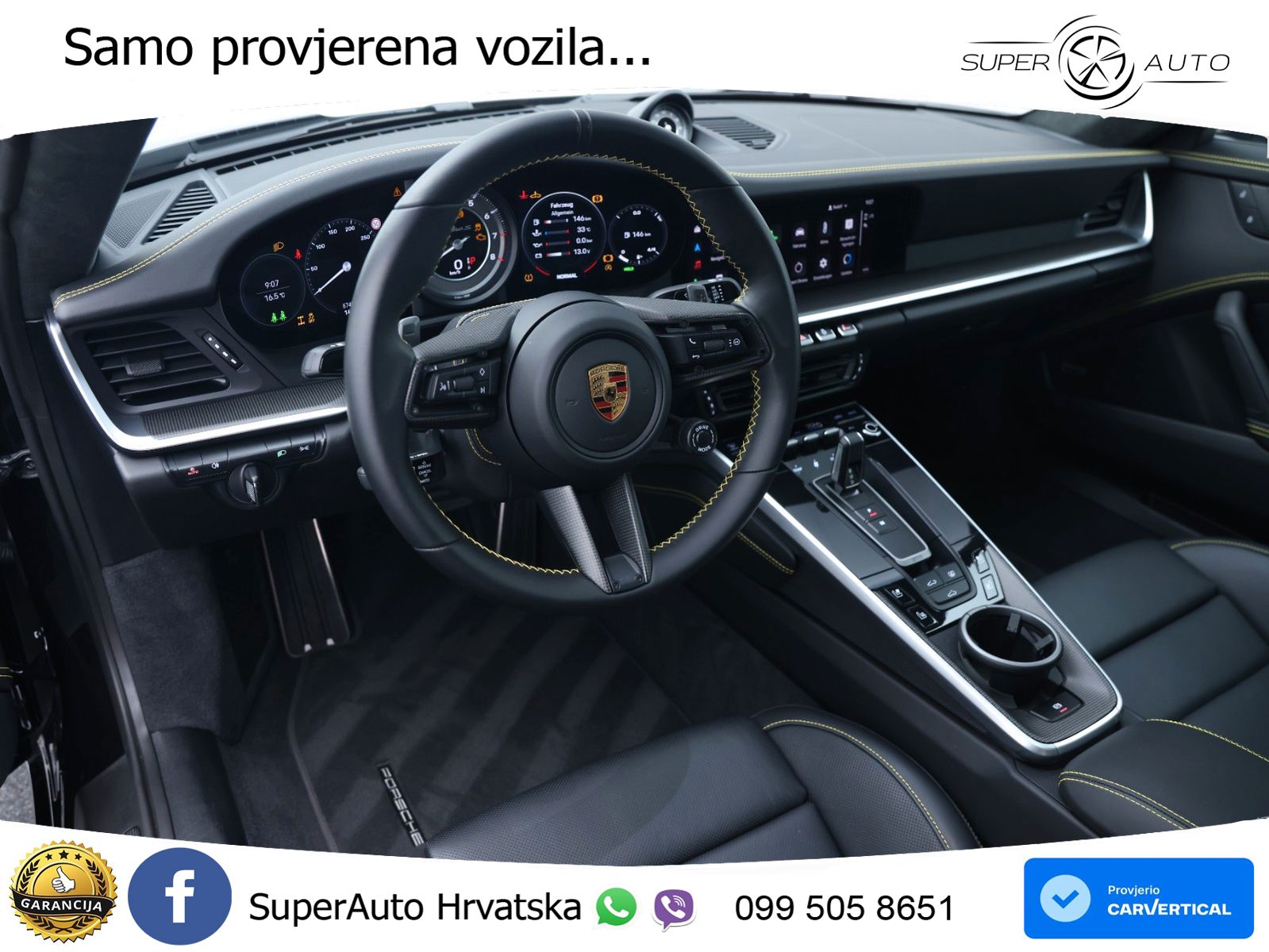 Porsche 911 Turbo S 3.8 (650 KS) PDK ZRAČNI+ACC+GR SJED+360