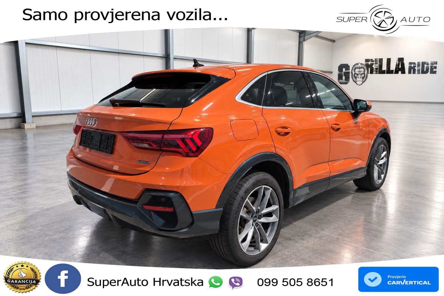 Audi Q3 Sportback 35 TDI (150 KS) quattro S tronic S line LED+GR SJED+ACC