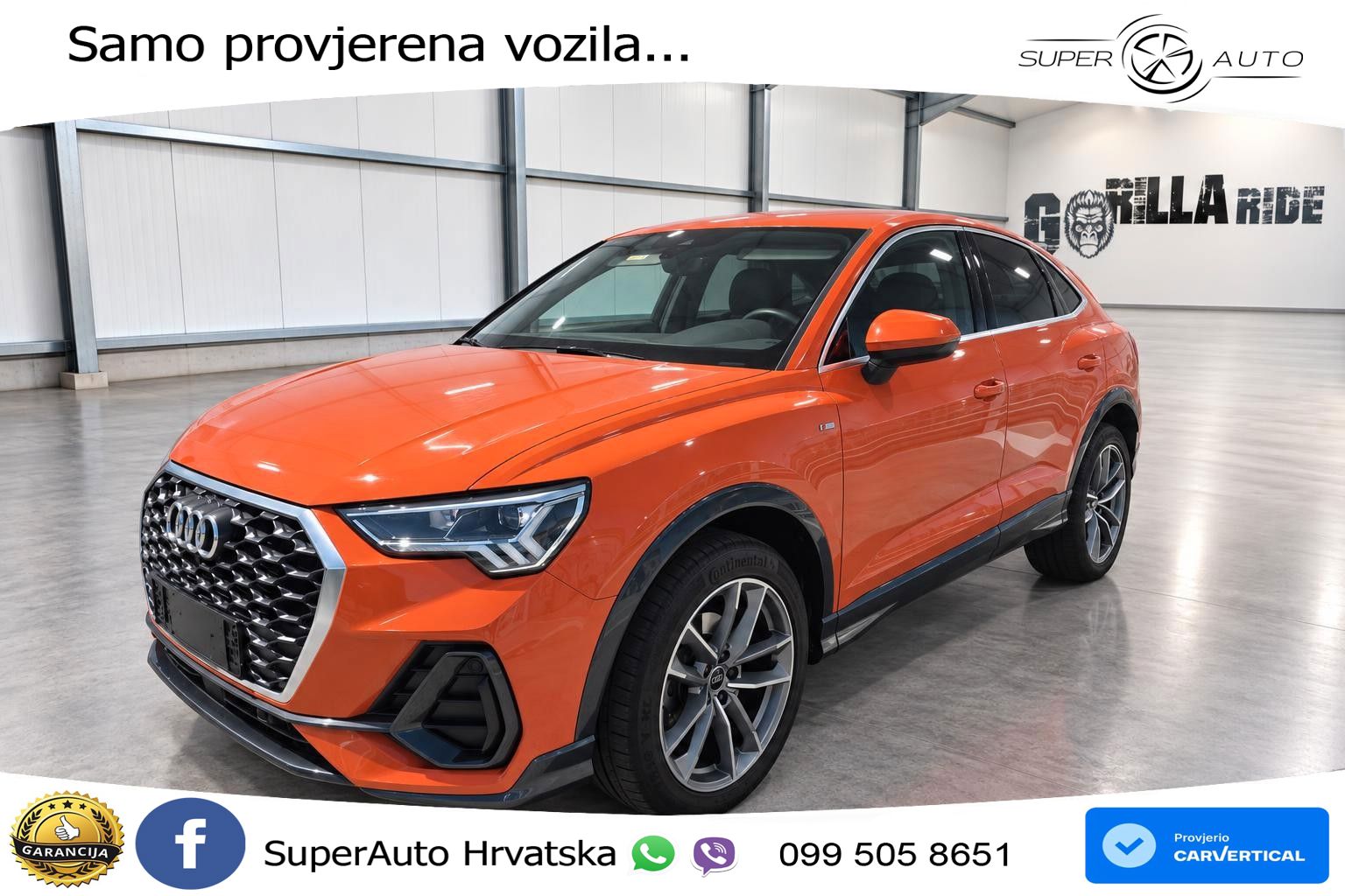 Audi Q3 Sportback 35 TDI (150 KS) quattro S tronic S line LED+GR SJED+ACC