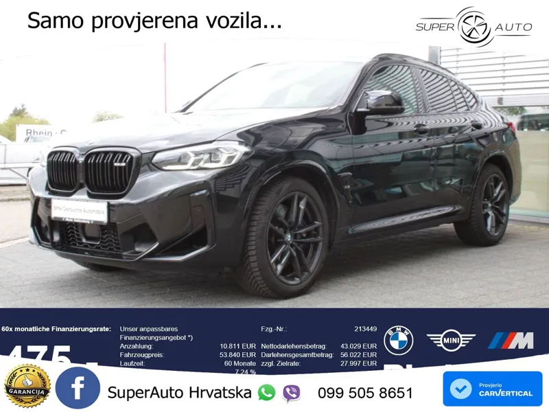 BMW X4 M Competition 3.0 (510 KS) xDrive Steptronic LED+GR SJED+ACC