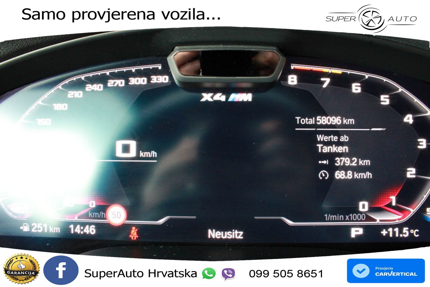 BMW X4 M Competition 3.0 (510 KS) xDrive Steptronic LED+GR SJED+ACC