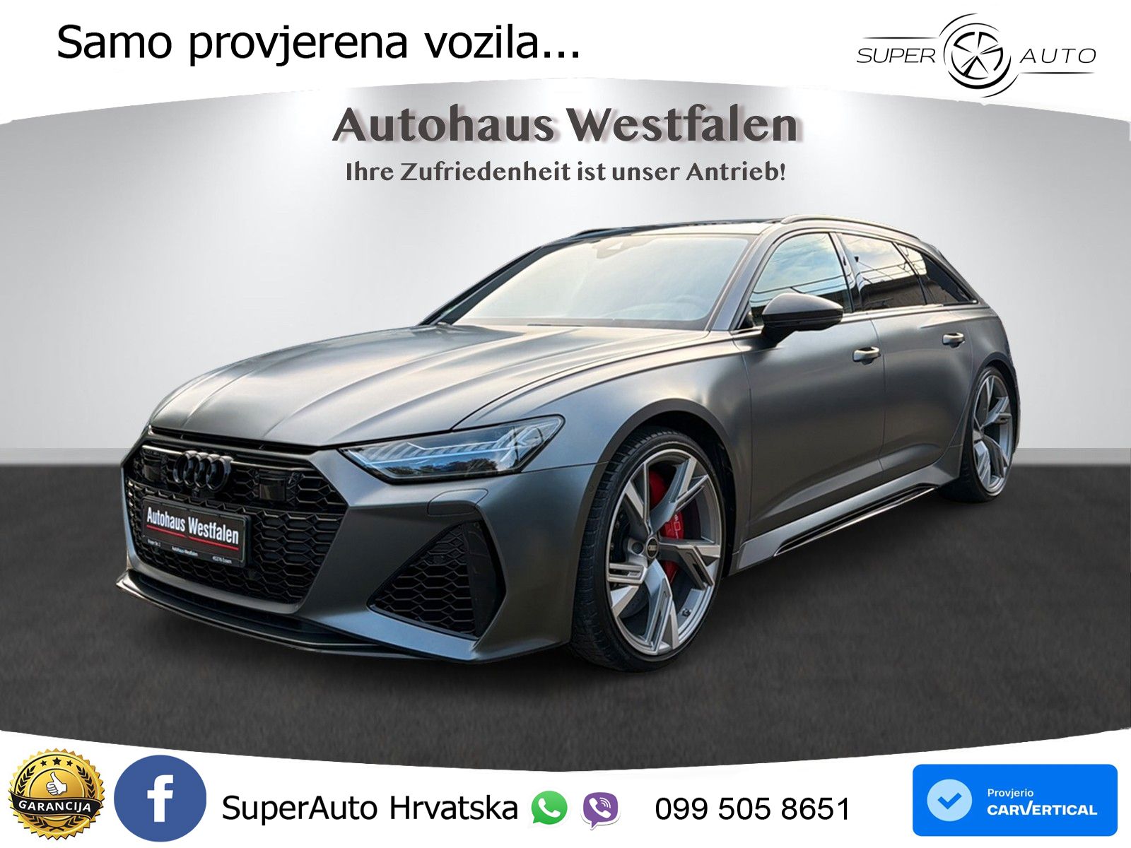 Audi RS6 Avant 4.0 TFSI V8 (600 KS) quattro Tiptronic LED+GR SJED+ACC