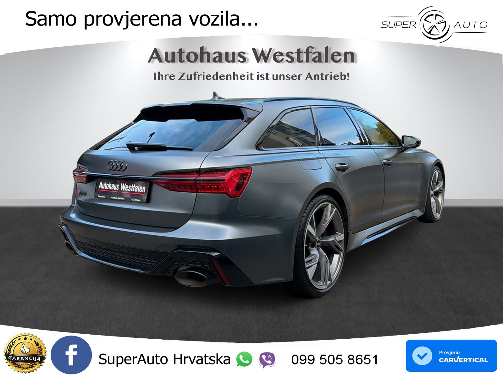 Audi RS6 Avant 4.0 TFSI V8 (600 KS) quattro Tiptronic LED+GR SJED+ACC