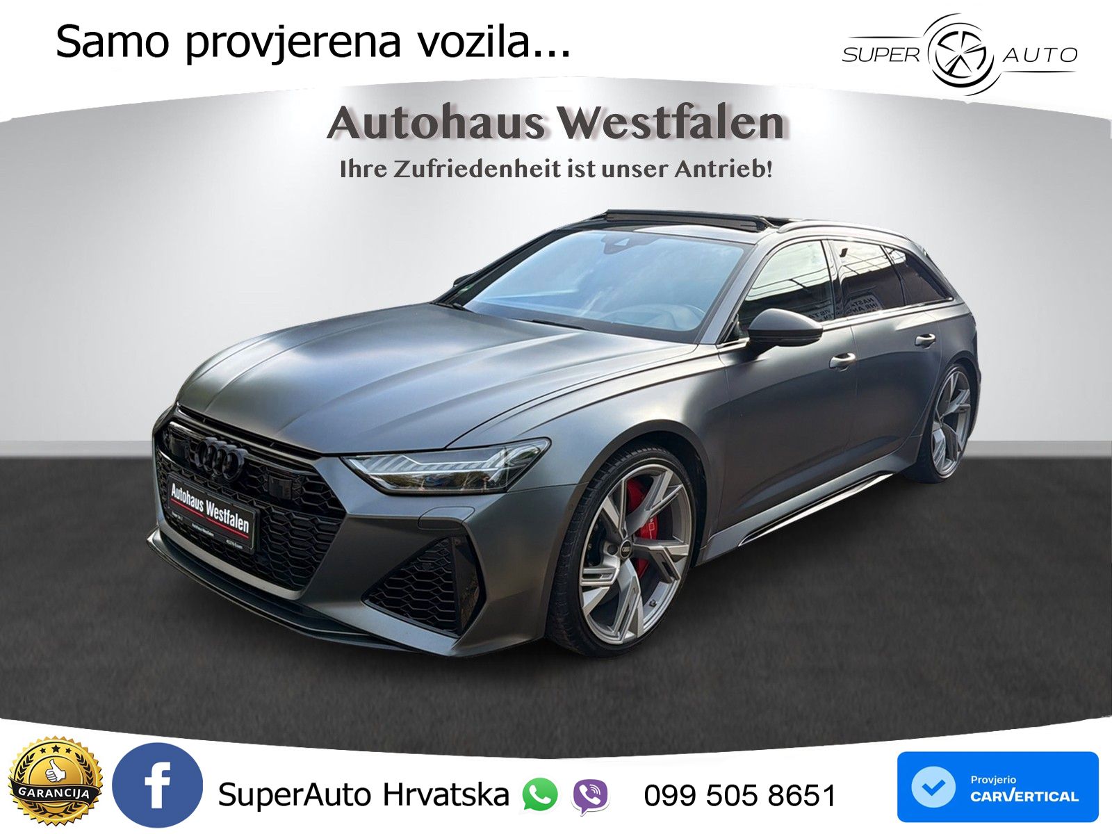 Audi RS6 Avant 4.0 TFSI V8 (600 KS) quattro Tiptronic LED+GR SJED+ACC