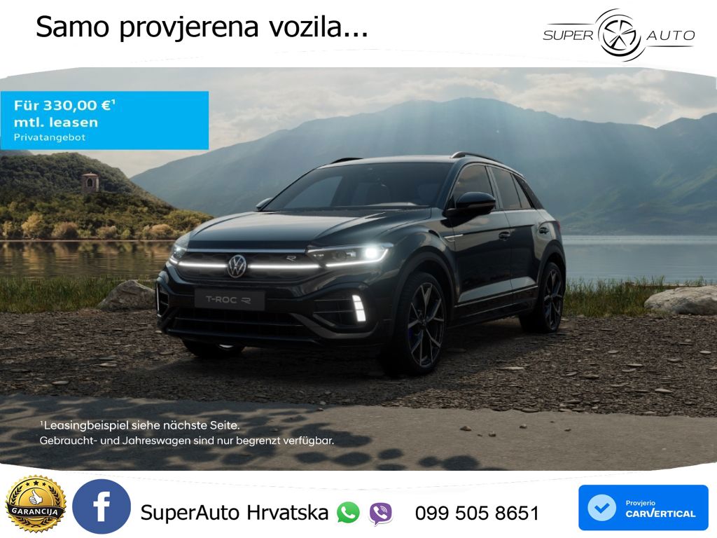 Volkswagen T-Roc I R 2.0 TSI (300 KS) OPF 4M DSG MATRIX+GR SJED+KAM
