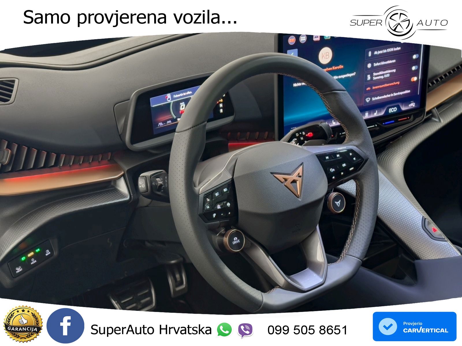 Cupra Tavascan 82 kWh (286 KS) LED+ACC