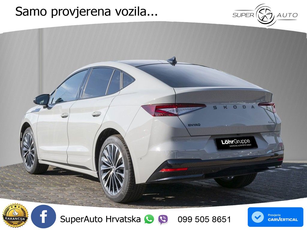 Škoda Enyaq Coupe iV 85 82 kWh (286 KS) SportLine ACC+HEAD+4xGR SJED+360+PANO