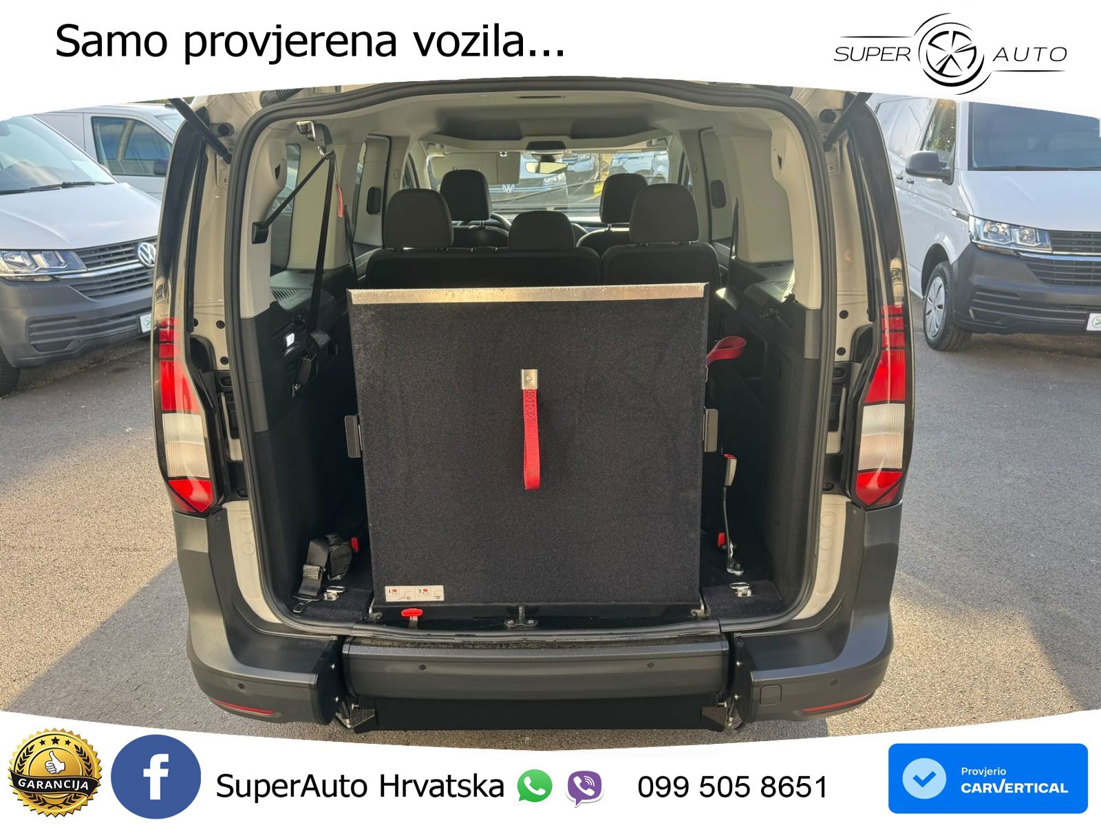 Volkswagen Caddy Maxi 2.0TDI Rollstuhlrampe/Lift 102 KS