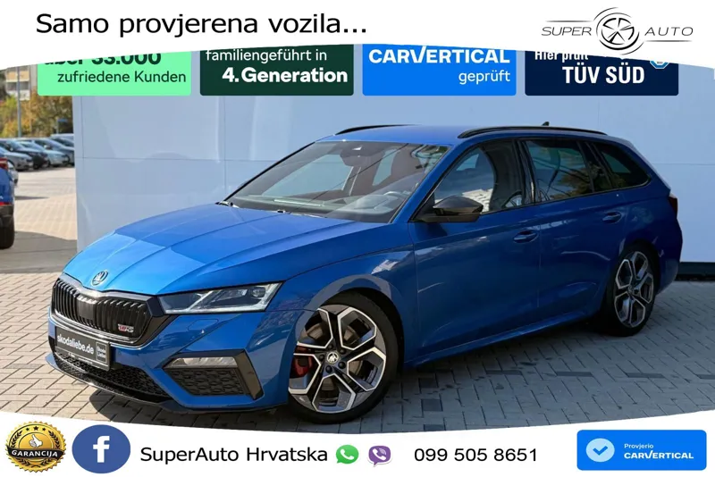 Škoda Octavia Combi RS 2.0 TSI (245 KS) DSG LED+GR SJED+ACC