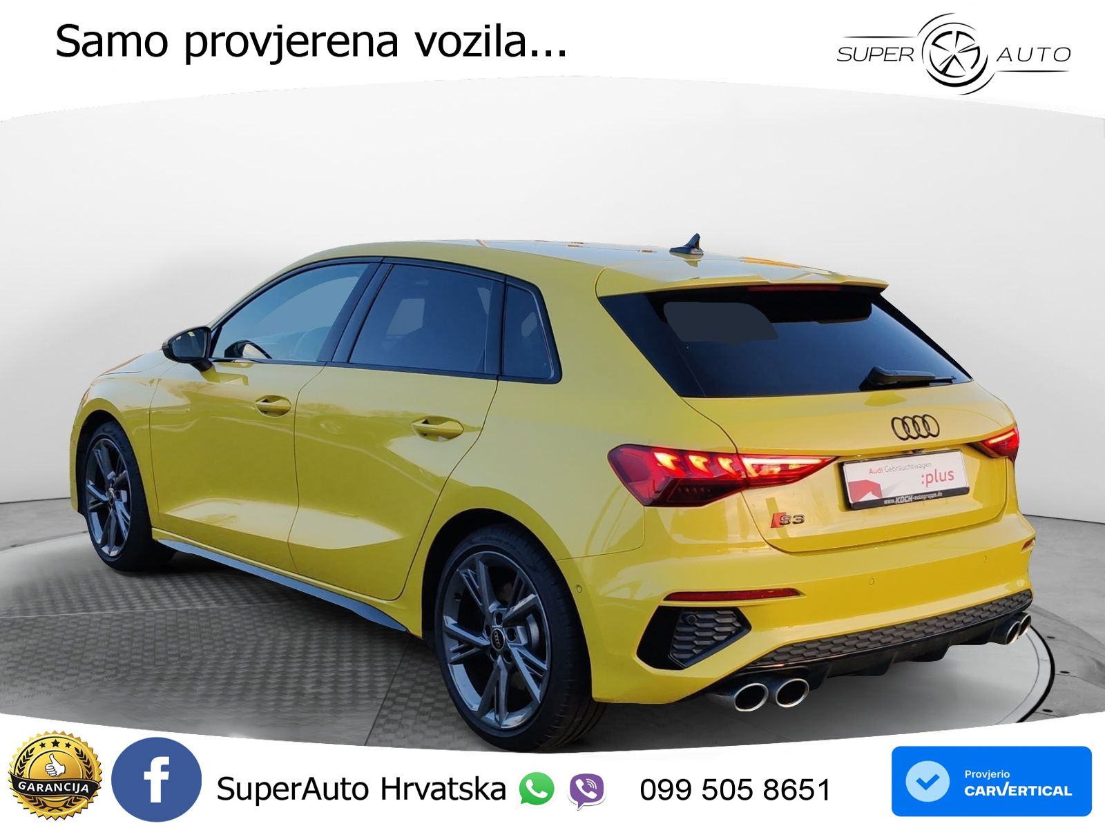 Audi S3 2.0 TFSI (310 KS) quattro S tronic MATRIX+GR SJED+KAM