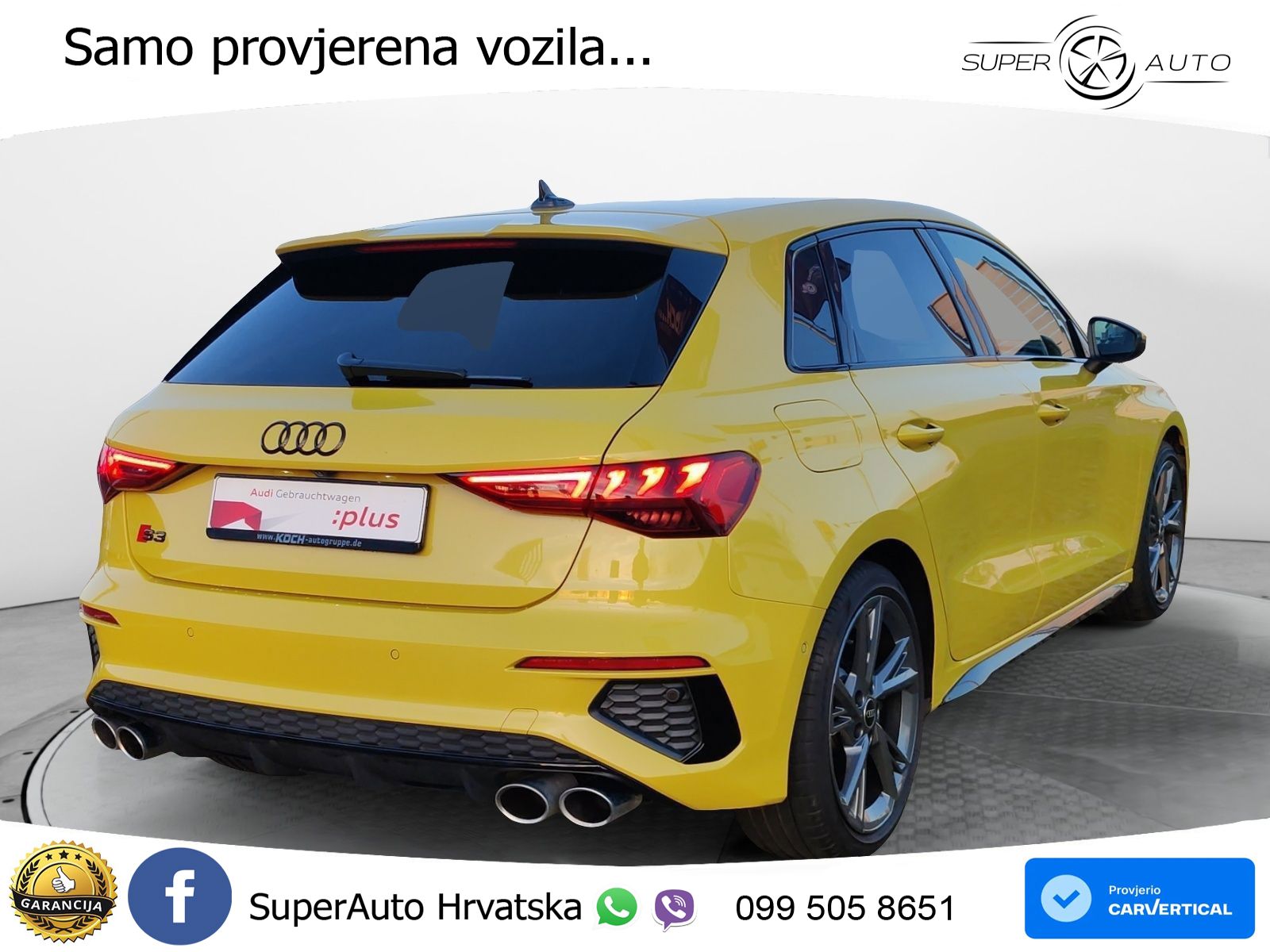 Audi S3 2.0 TFSI (310 KS) quattro S tronic MATRIX+GR SJED+KAM