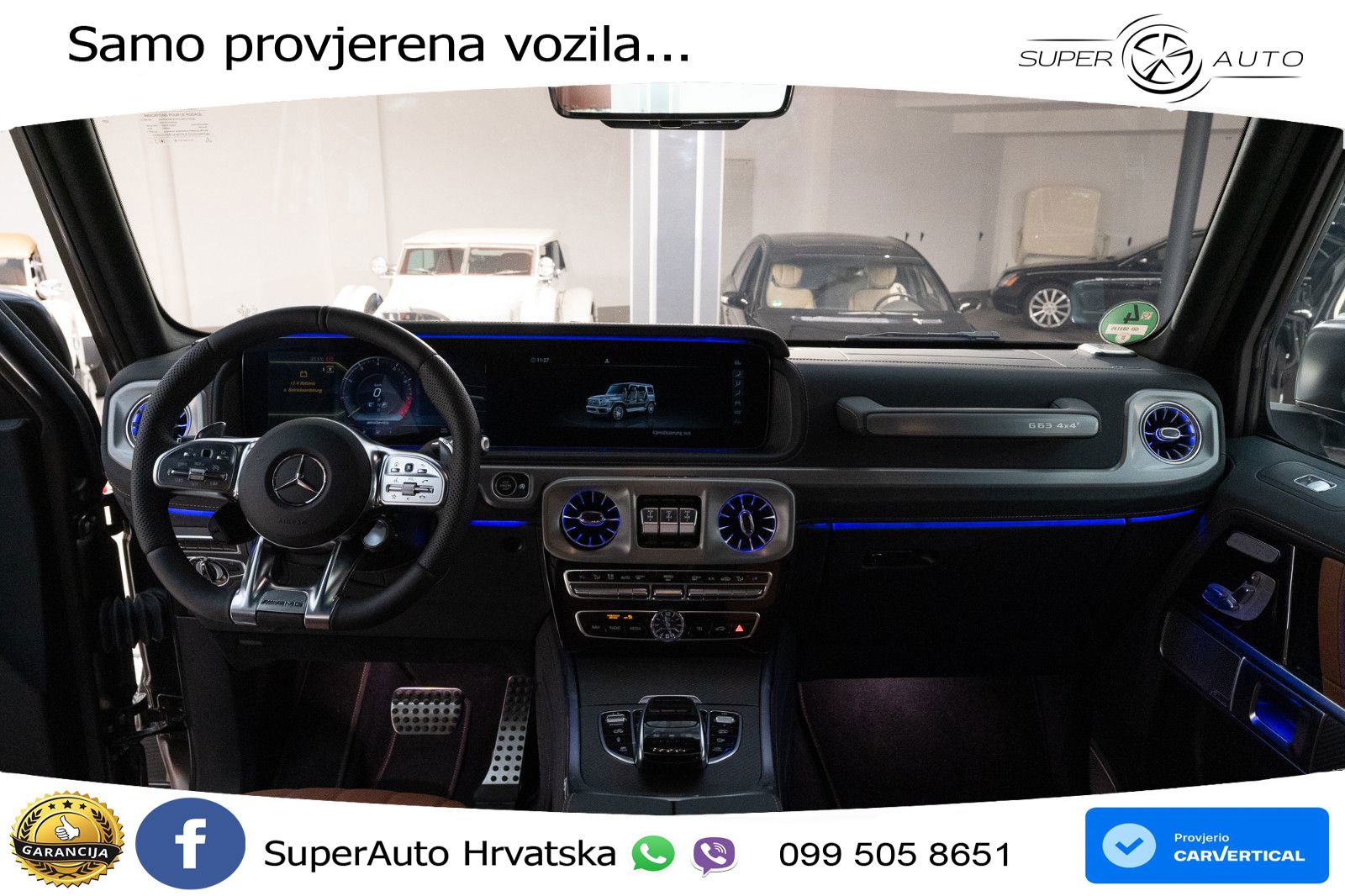Mercedes AMG G 63 Long V8 (585 KS) 4MATIC 9G-TRONIC AMG SPEEDSHIFT PLUS LED+GR SJED+ACC