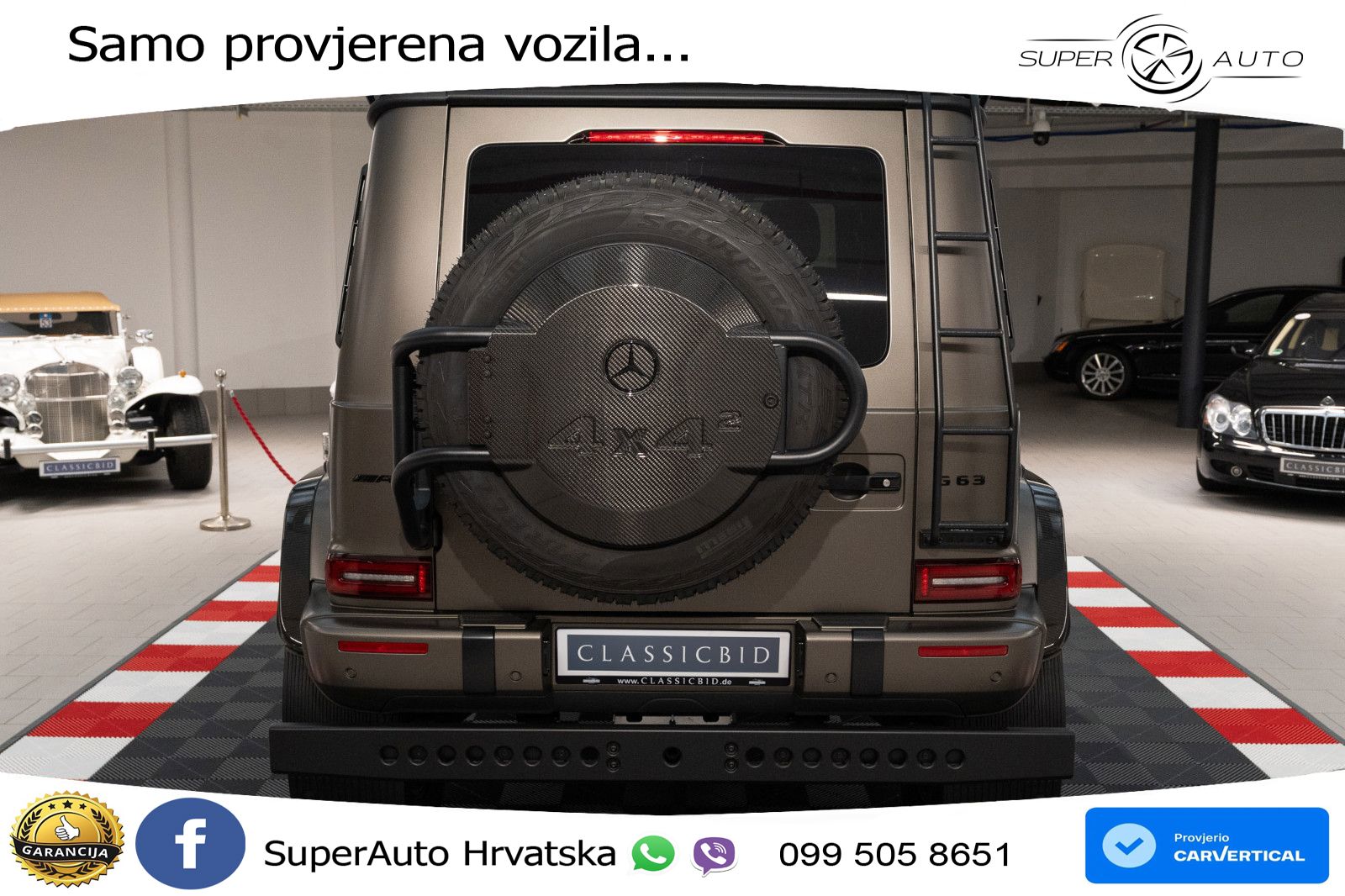 Mercedes AMG G 63 Long V8 (585 KS) 4MATIC 9G-TRONIC AMG SPEEDSHIFT PLUS LED+GR SJED+ACC