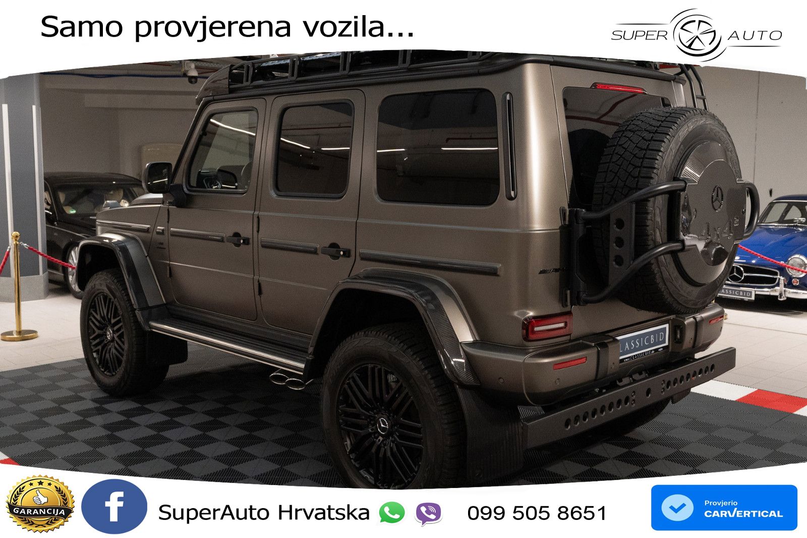Mercedes AMG G 63 Long V8 (585 KS) 4MATIC 9G-TRONIC AMG SPEEDSHIFT PLUS LED+GR SJED+ACC