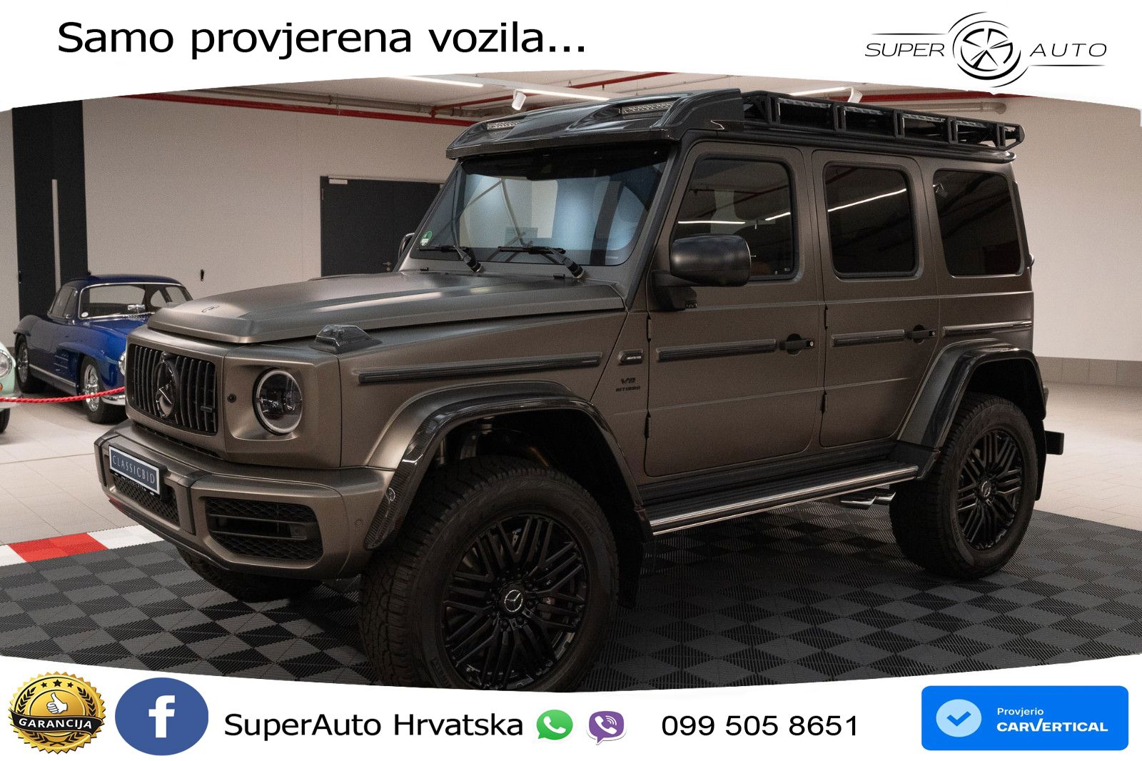 Mercedes AMG G 63 Long V8 (585 KS) 4MATIC 9G-TRONIC AMG SPEEDSHIFT PLUS LED+GR SJED+ACC