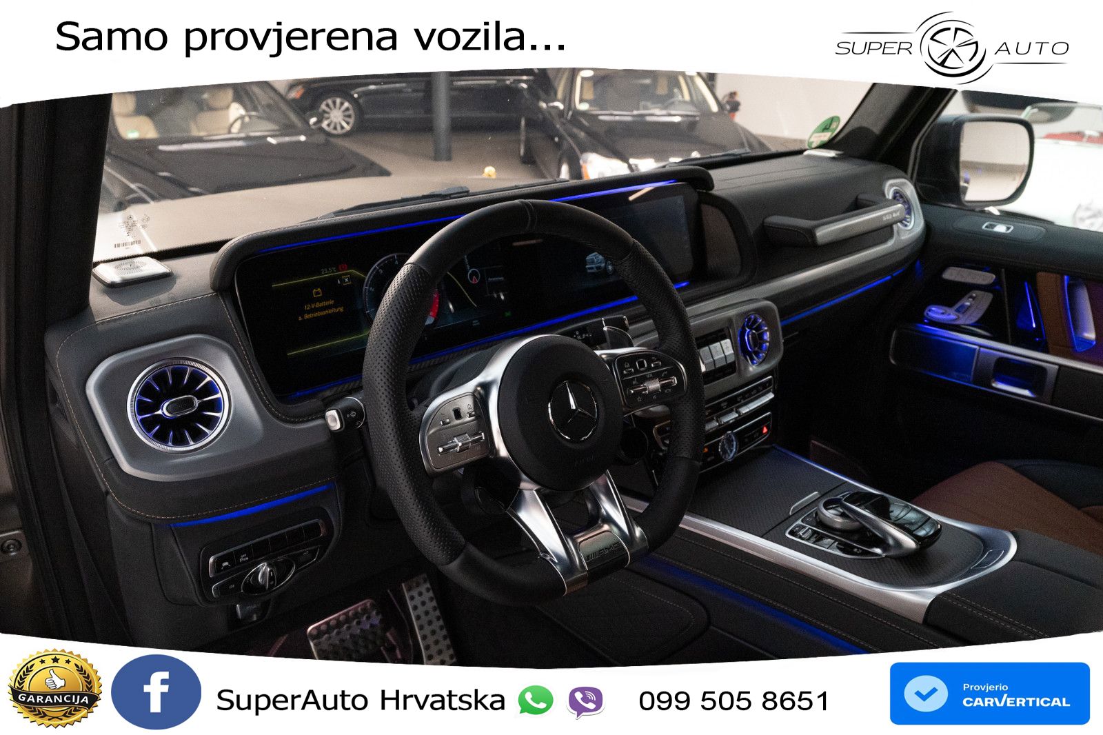 Mercedes AMG G 63 Long V8 (585 KS) 4MATIC 9G-TRONIC AMG SPEEDSHIFT PLUS LED+GR SJED+ACC