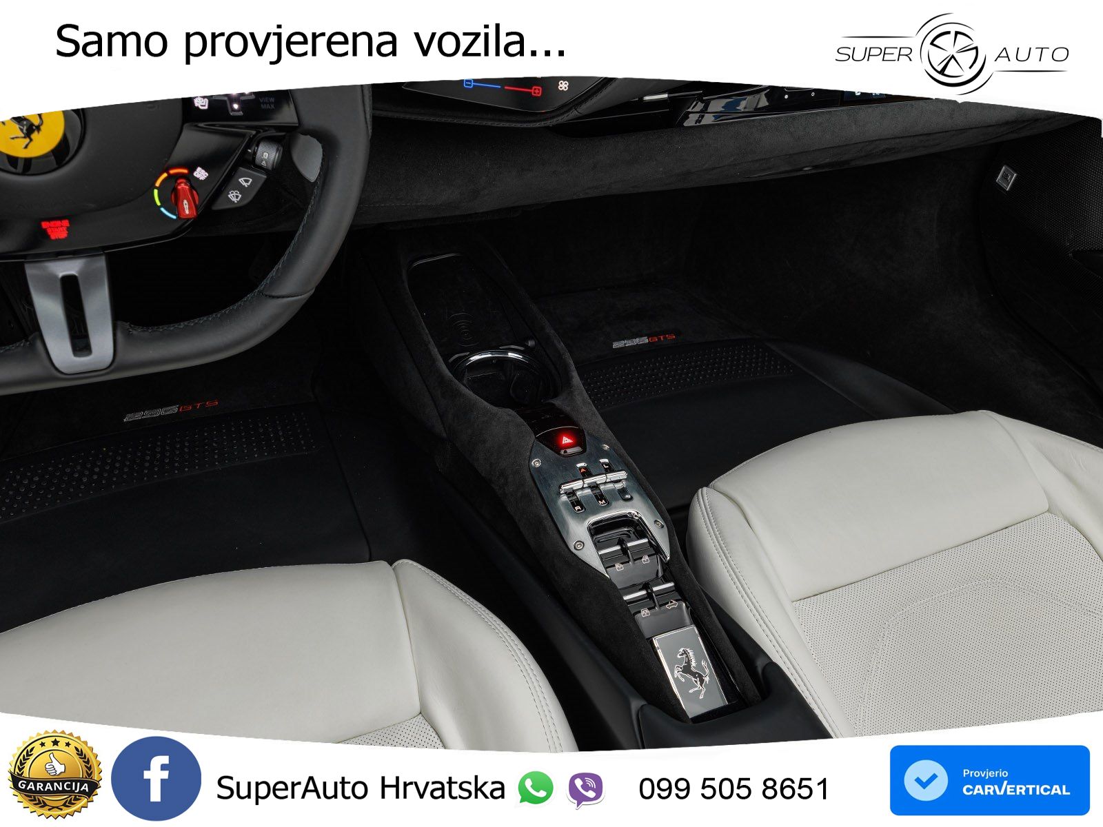 Ferrari 296 GTS 3.0 V6 (830 KS) F1 DCT LED+GR SJED+ACC