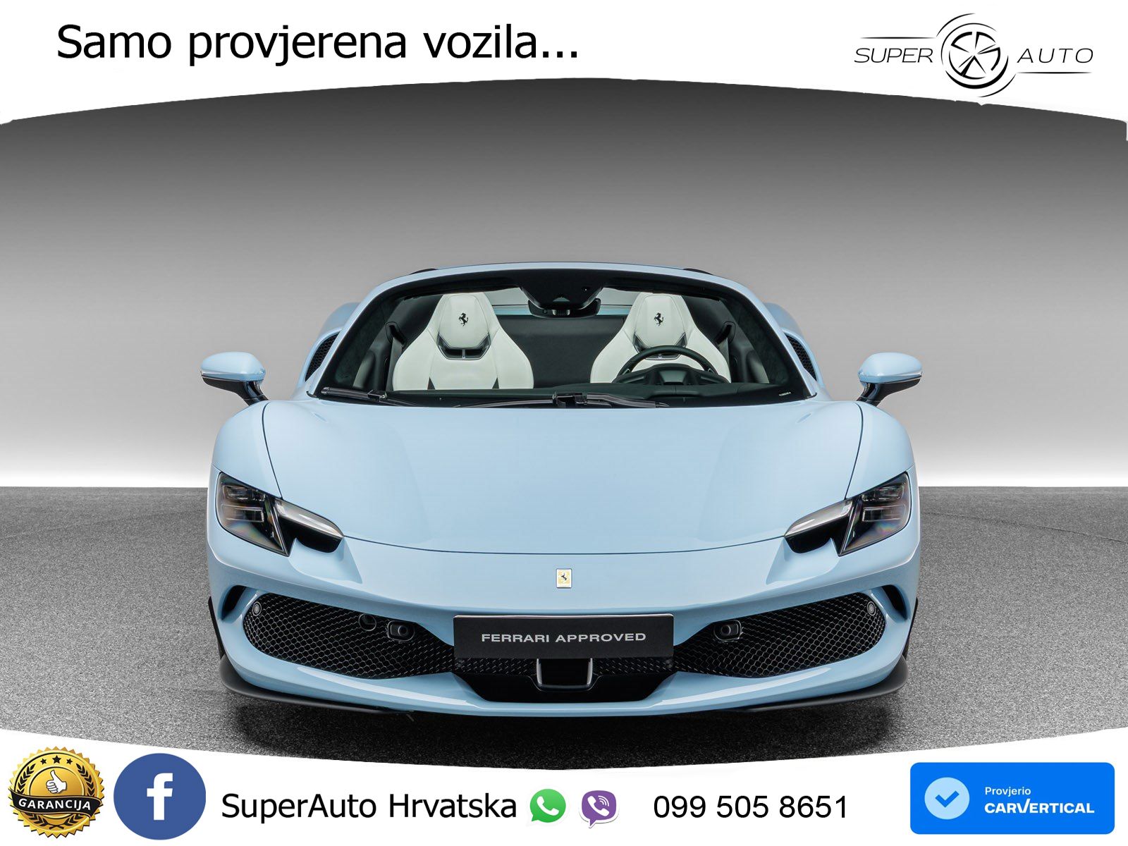 Ferrari 296 GTS 3.0 V6 (830 KS) F1 DCT LED+GR SJED+ACC