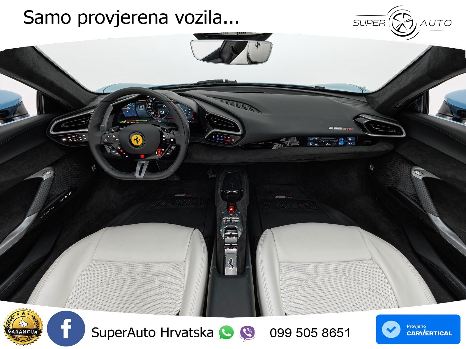 Ferrari 296 GTS 3.0 V6 (830 KS) F1 DCT LED+GR SJED+ACC