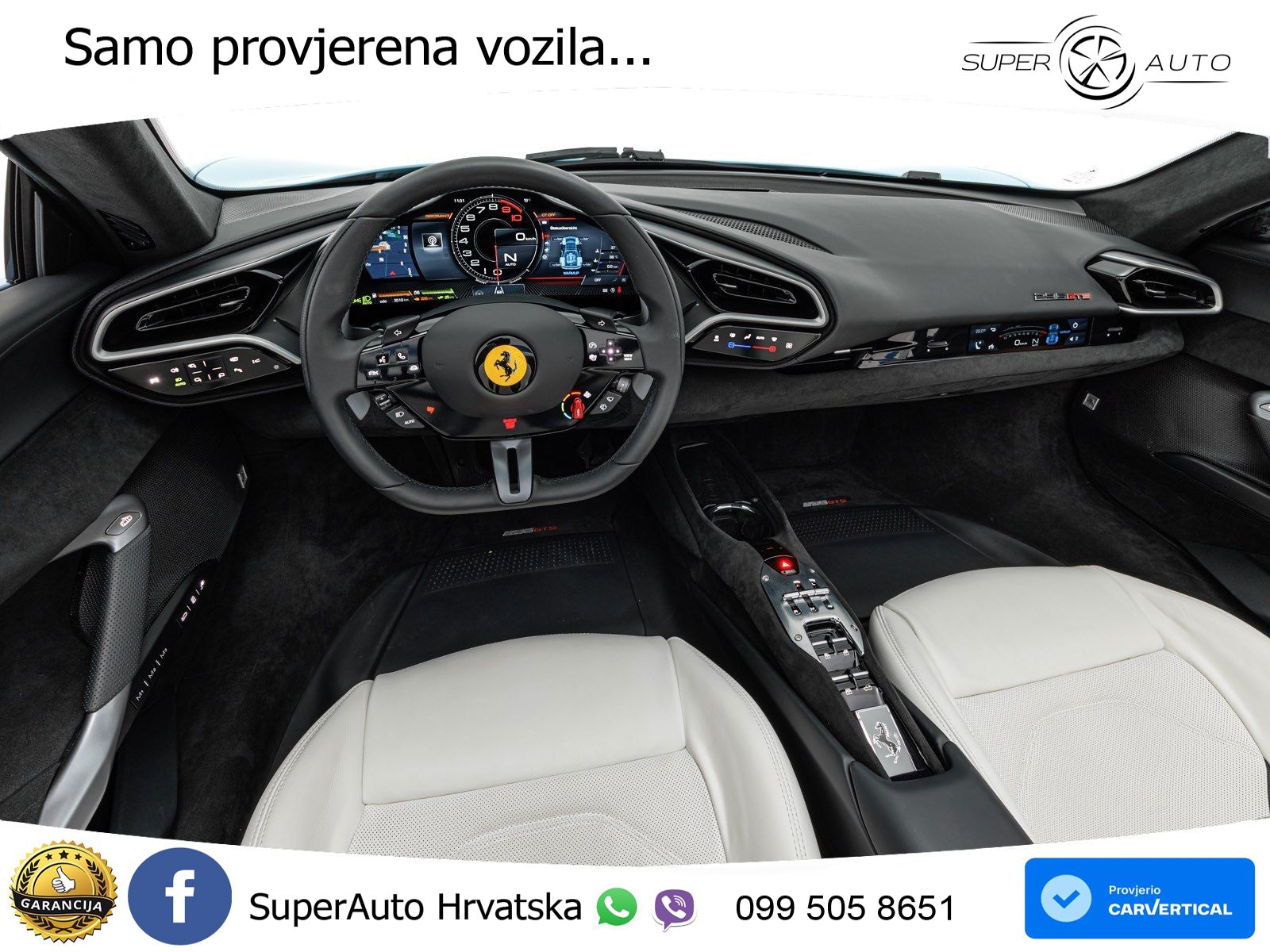 Ferrari 296 GTS 3.0 V6 (830 KS) F1 DCT LED+GR SJED+ACC