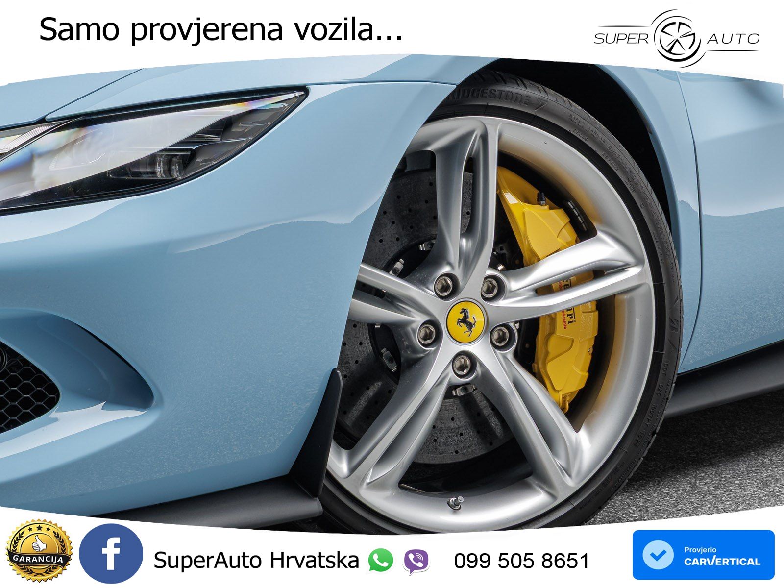 Ferrari 296 GTS 3.0 V6 (830 KS) F1 DCT LED+GR SJED+ACC