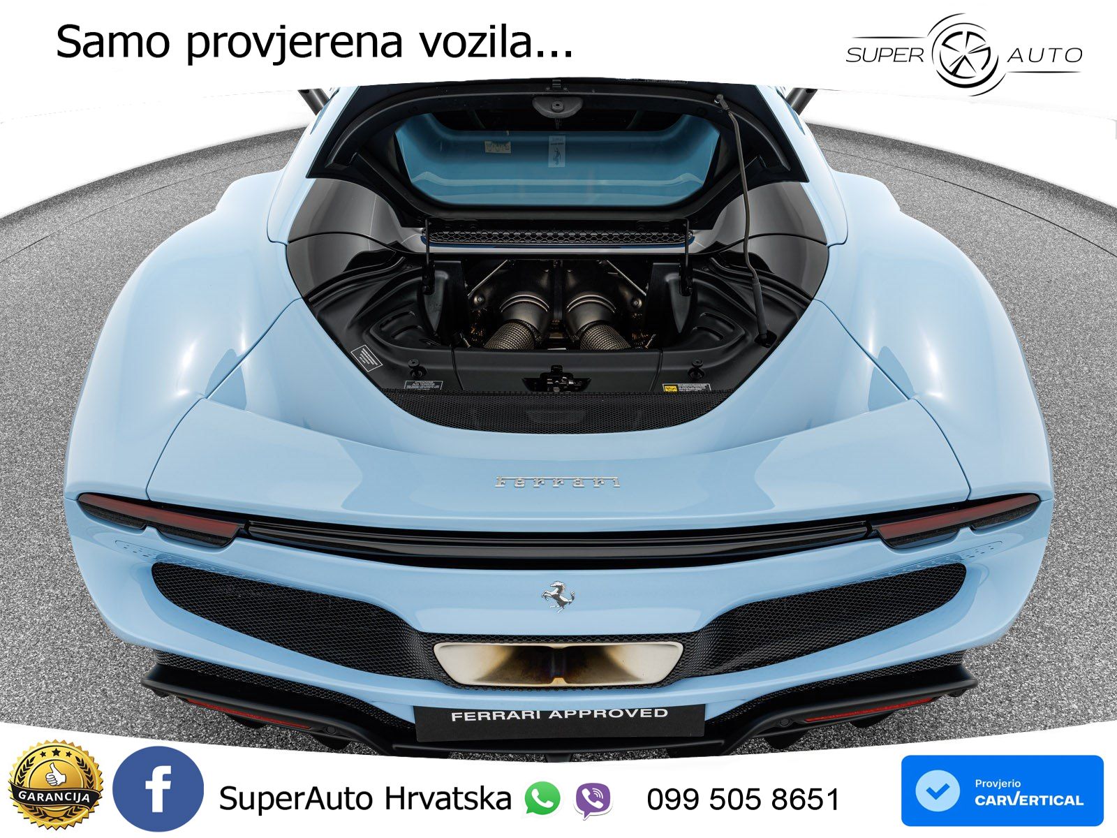 Ferrari 296 GTS 3.0 V6 (830 KS) F1 DCT LED+GR SJED+ACC