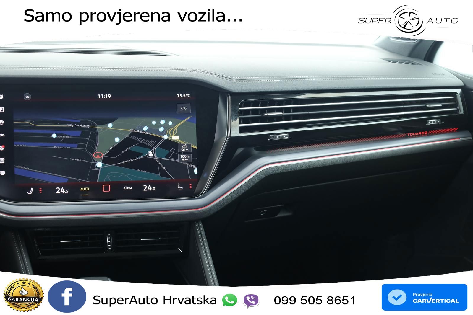 Volkswagen Touareg 3.0 V6 TDI (231 KS) 4MOTION Tiptronic ZRAČNI+ACC+GR SJED+KAM+PANO