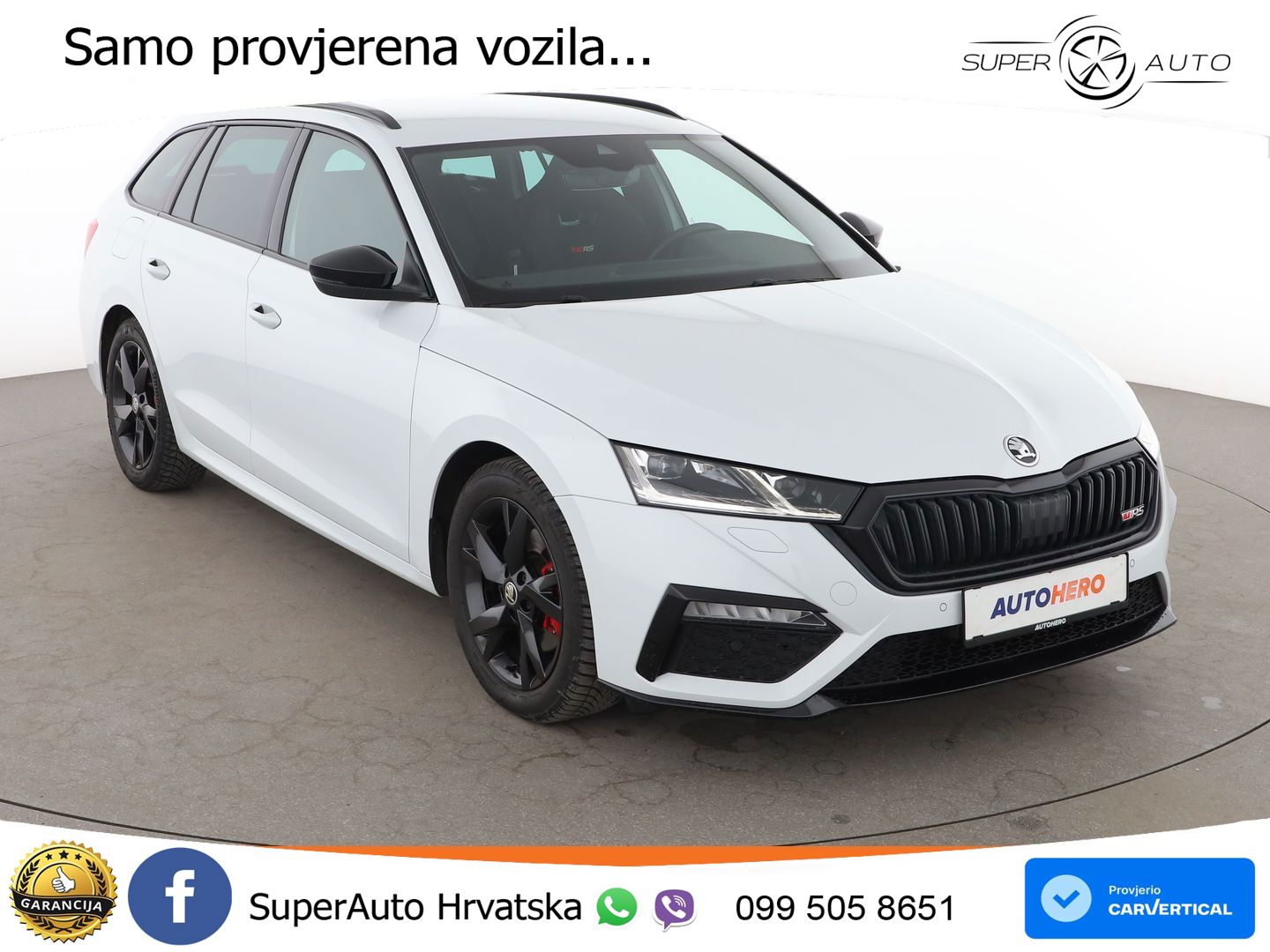 Škoda Octavia Combi RS 2.0 TDI (200 KS) 4x4 DSG LED+GR SJED+ACC