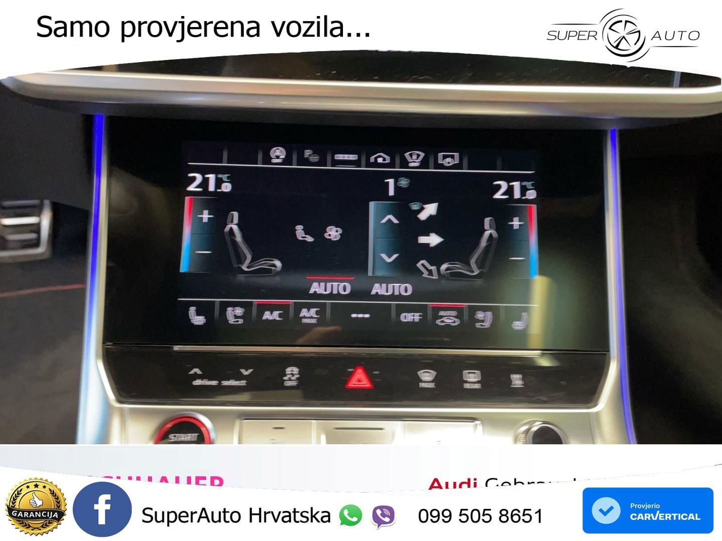 Audi RS6 Avant 4.0 TFSI V8 (600 KS) quattro Tiptronic ZRAČNI+ACC+GR SJED+KAM+PANO