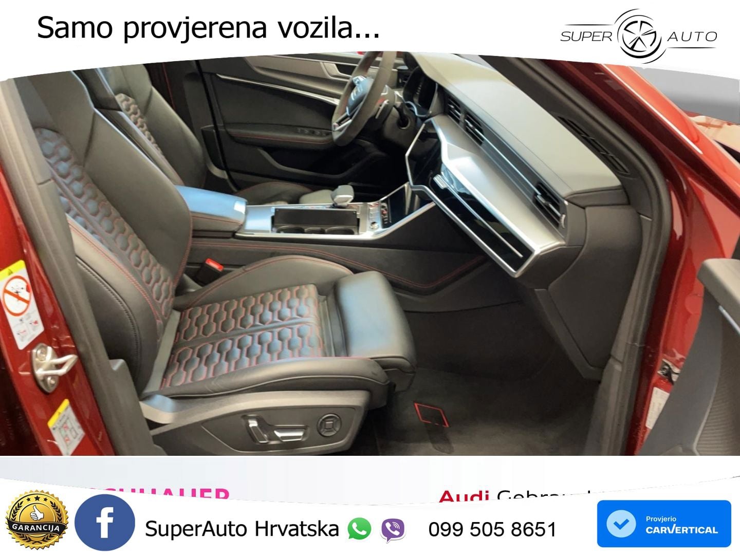 Audi RS6 Avant 4.0 TFSI V8 (600 KS) quattro Tiptronic ZRAČNI+ACC+GR SJED+KAM+PANO