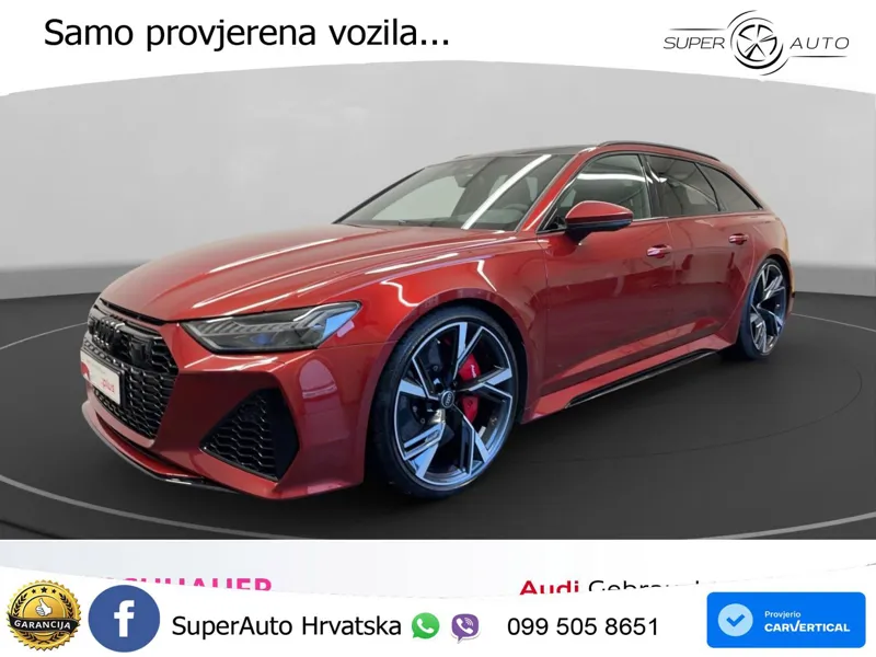 Audi RS6 Avant 4.0 TFSI V8 (600 KS) quattro Tiptronic ZRAČNI+ACC+GR SJED+KAM+PANO