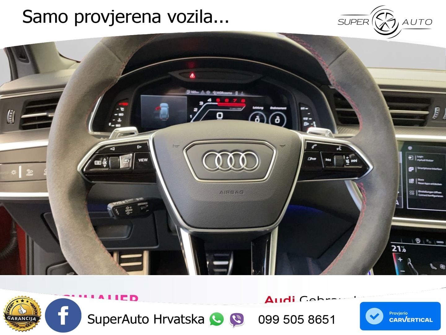 Audi RS6 Avant 4.0 TFSI V8 (600 KS) quattro Tiptronic ZRAČNI+ACC+GR SJED+KAM+PANO