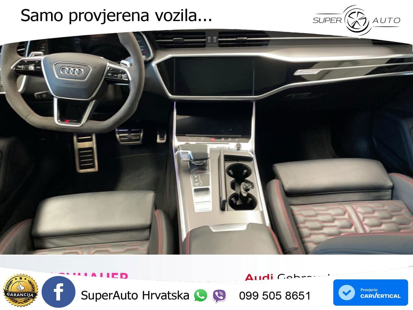 Audi RS6 Avant 4.0 TFSI V8 (600 KS) quattro Tiptronic ZRAČNI+ACC+GR SJED+KAM+PANO