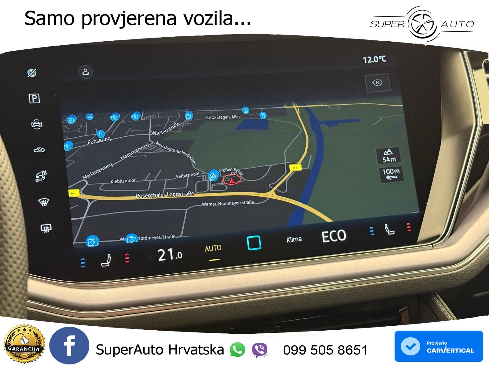 Volkswagen Touareg 3.0 V6 TDI (286 KS) 4MOTION Tiptronic ZRAČNI+ACC+GR SJED+KAM+PANO