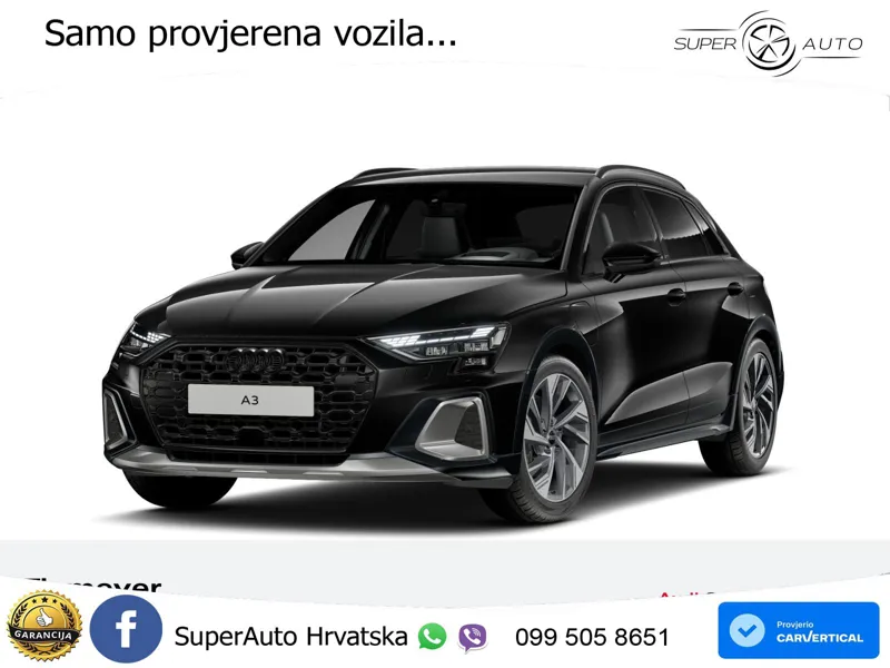 Audi A3 allstreet 40 TFSIe (204 KS) S tronic S line MATRIX+GR SJED+KAM