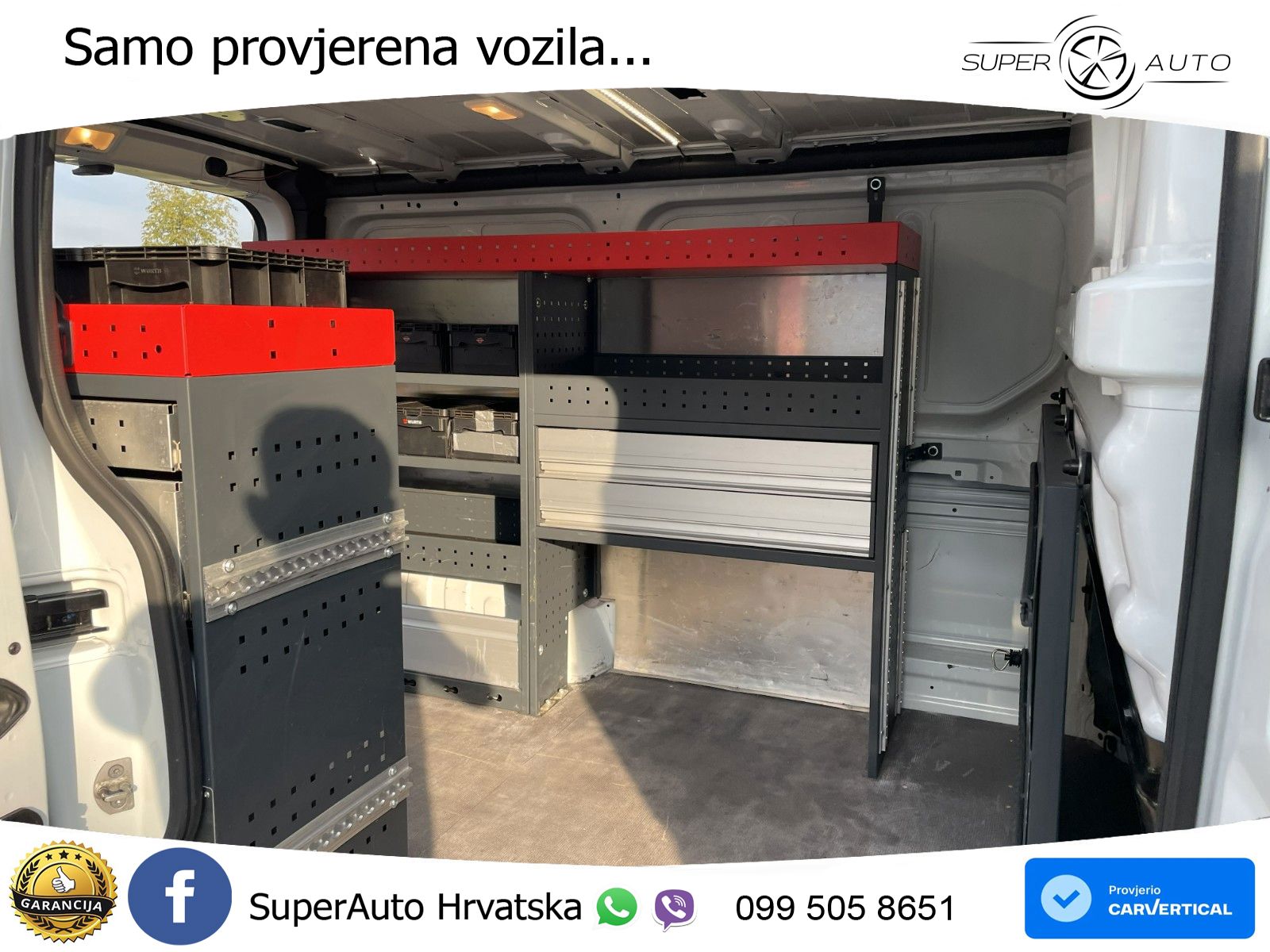 Renault Trafic L1H1 2.0 WÜRTH Regale Klima Navi PDC 131 KS