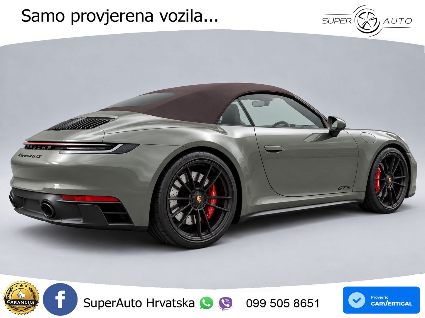 Porsche 911 Carrera 4 GTS Cabriolet 3.0 (480 KS) PDK LED+GR SJED+ACC