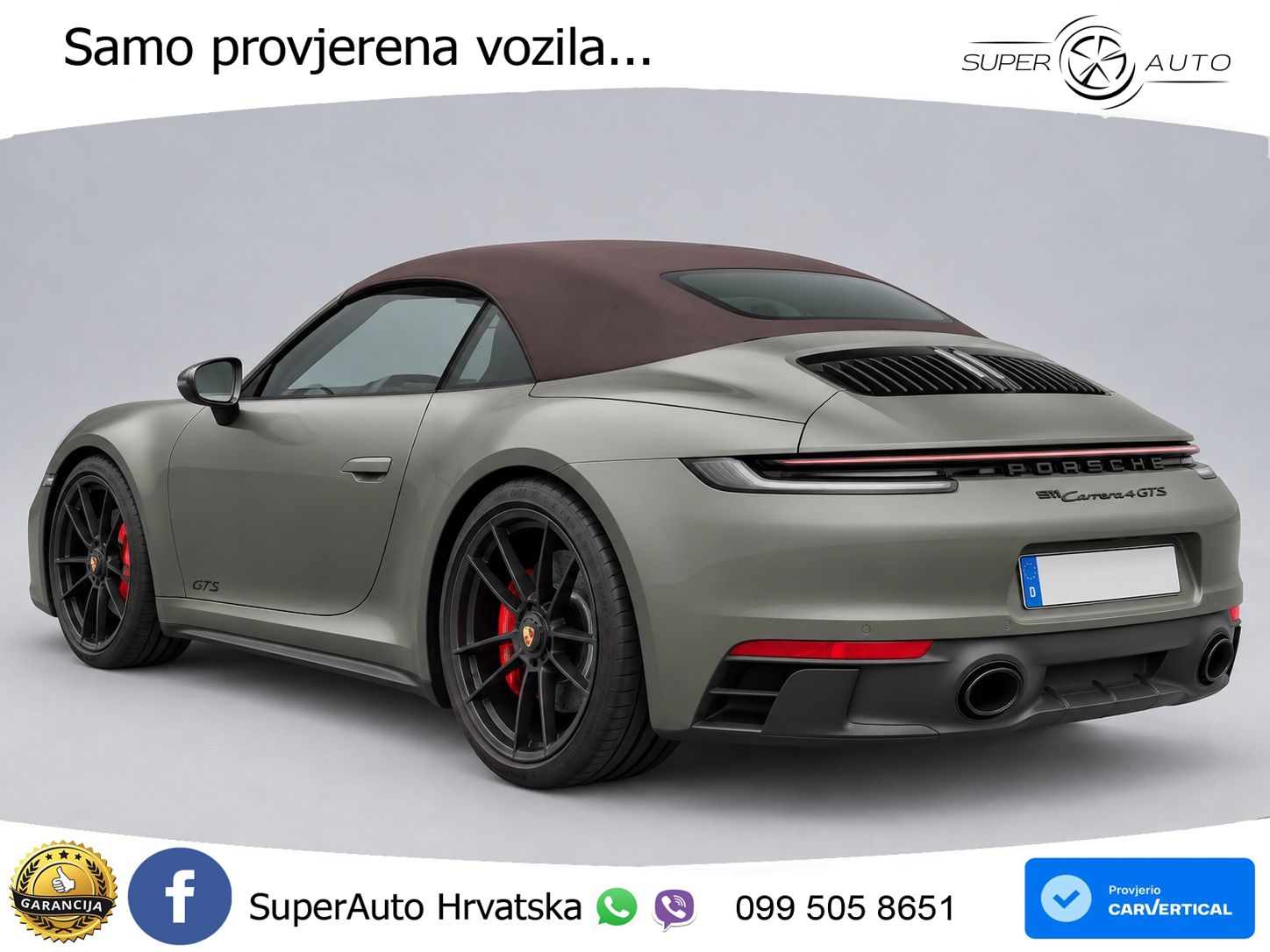 Porsche 911 Carrera 4 GTS Cabriolet 3.0 (480 KS) PDK LED+GR SJED+ACC