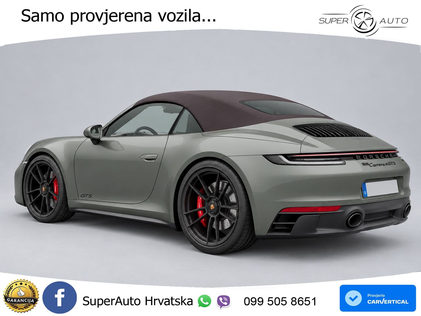 Porsche 911 Carrera 4 GTS Cabriolet 3.0 (480 KS) PDK LED+GR SJED+ACC