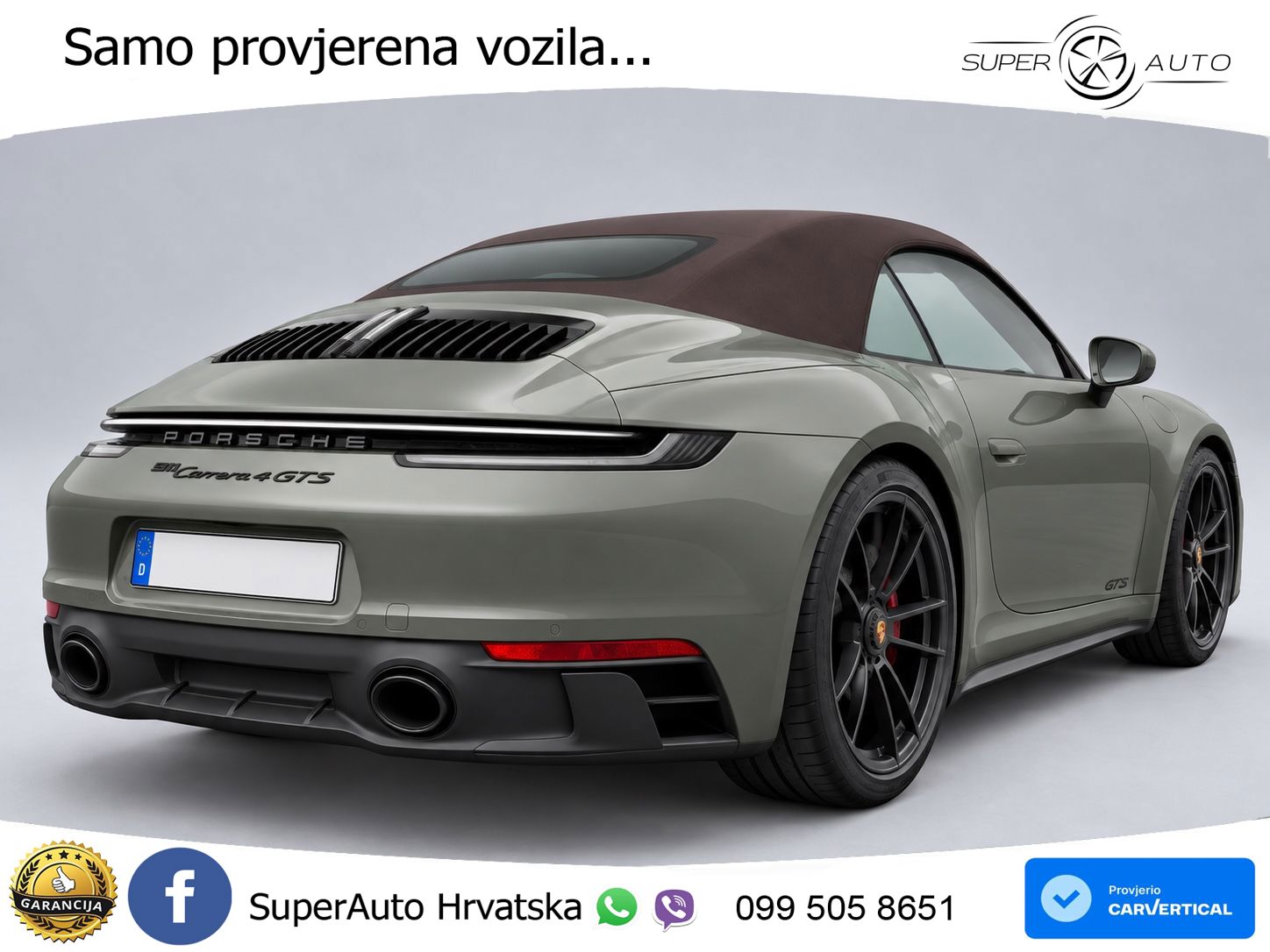 Porsche 911 Carrera 4 GTS Cabriolet 3.0 (480 KS) PDK LED+GR SJED+ACC