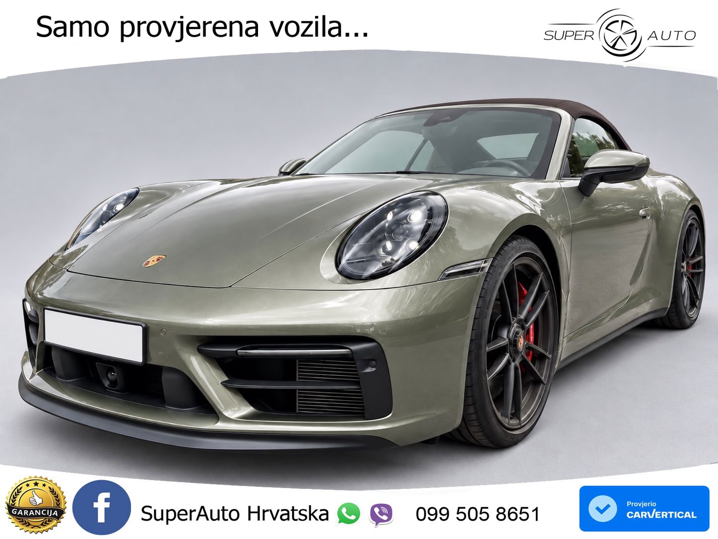 Porsche 911 Carrera 4 GTS Cabriolet 3.0 (480 KS) PDK LED+GR SJED+ACC