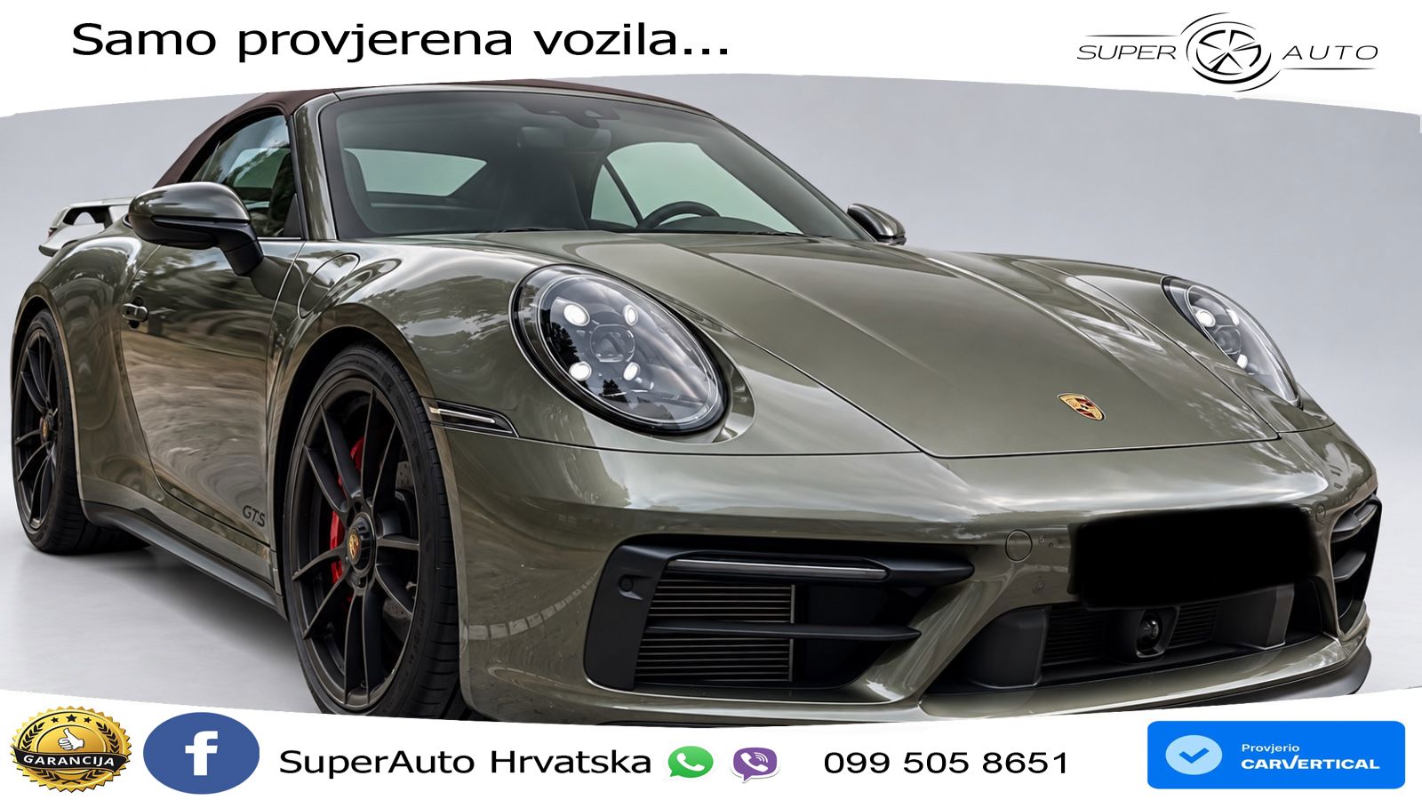 Porsche 911 Carrera 4 GTS Cabriolet 3.0 (480 KS) PDK LED+GR SJED+ACC