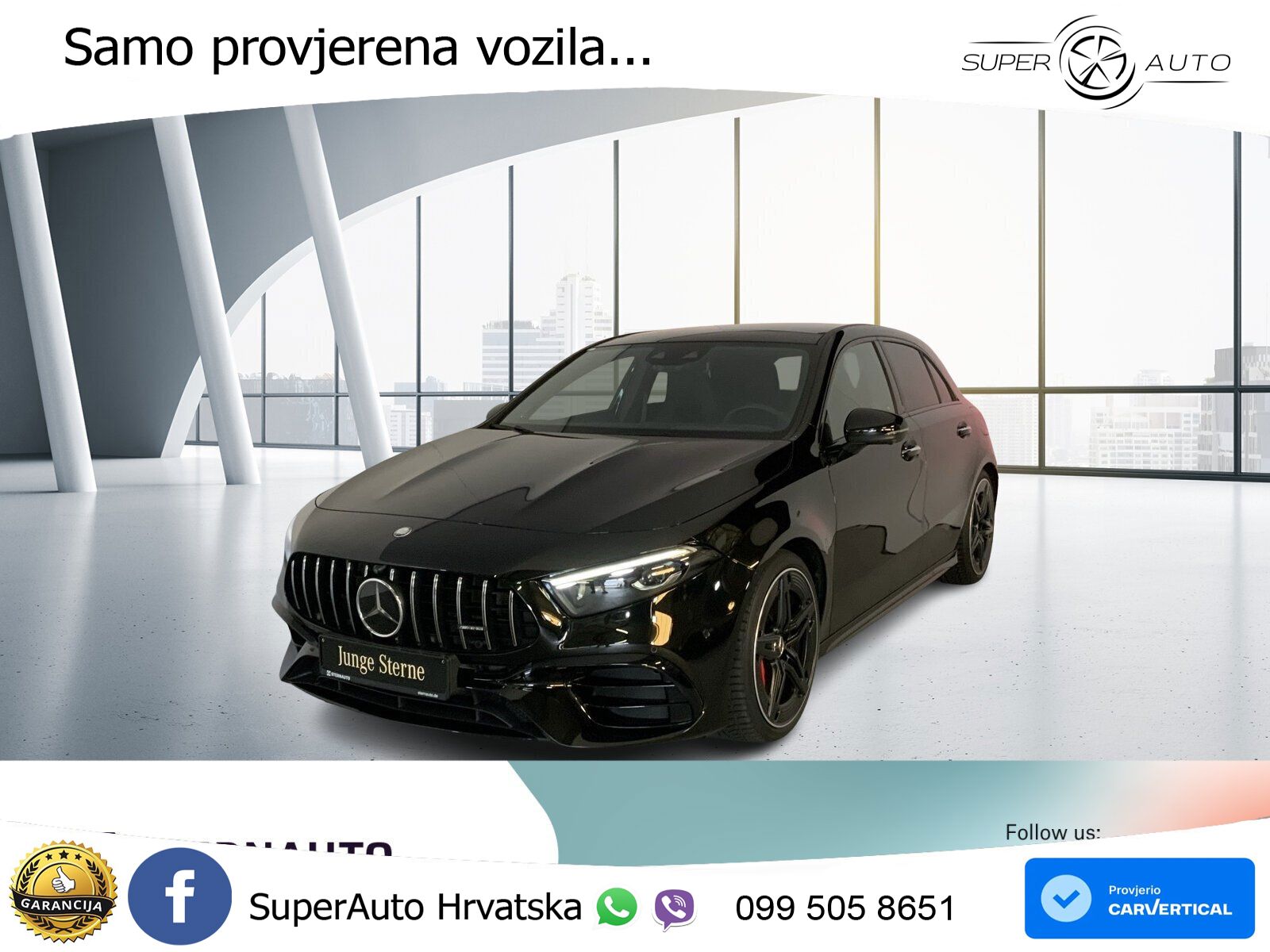 Mercedes-Benz AMG A 45 S 4MATIC+ AMG SPEEDSHIFT DCT 8G ACC+HEAD+GR SJED+360+PANO